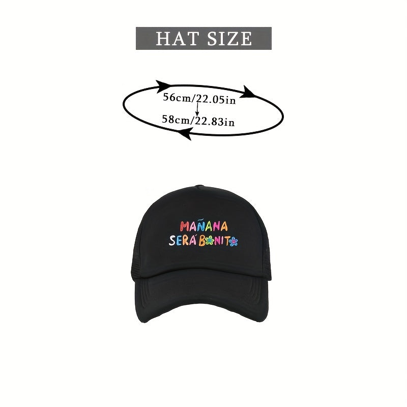 Mesh Trucker Hat Solid Baseball Cap Lightweight Adjustable Dad Hat