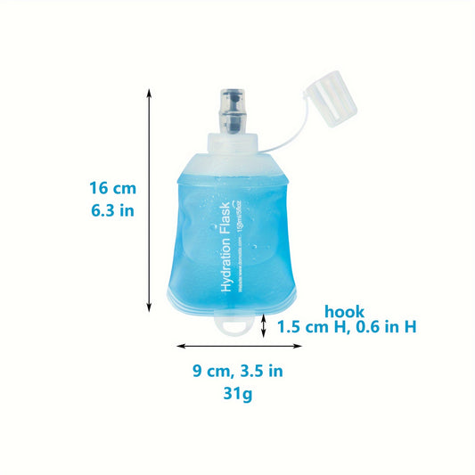 1pc 150ml Soft Collapsible Water Bottle Portable Foldable Water Bag