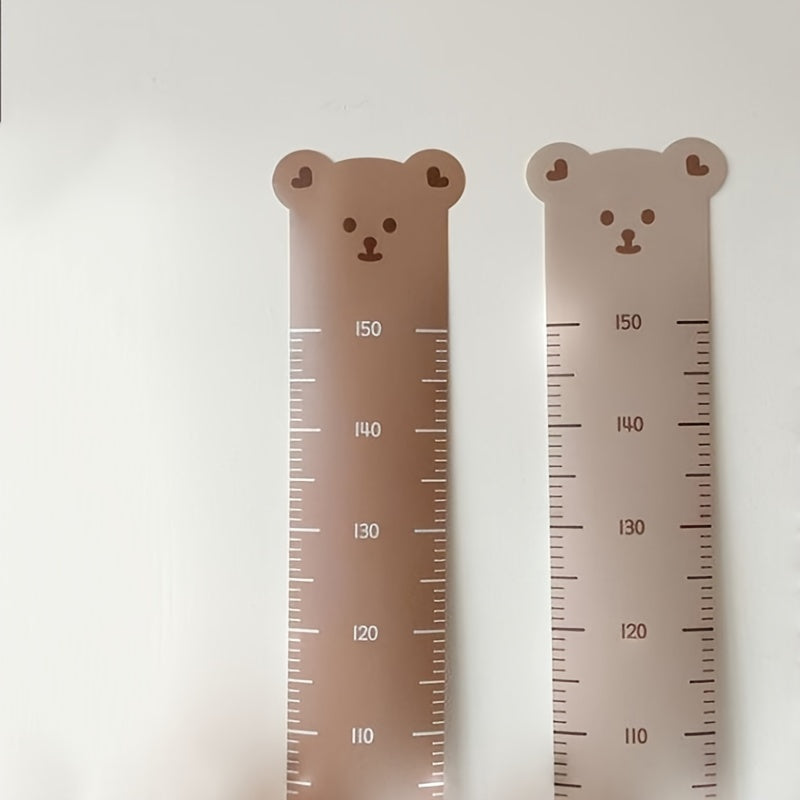 Cartoon Bear Height Measurement Stick for Kids' Room Decor