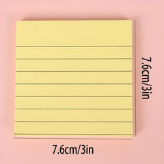 100pcs Monochrome Sticky Notes 7 62x7 62 Cm Self Sticky Notes