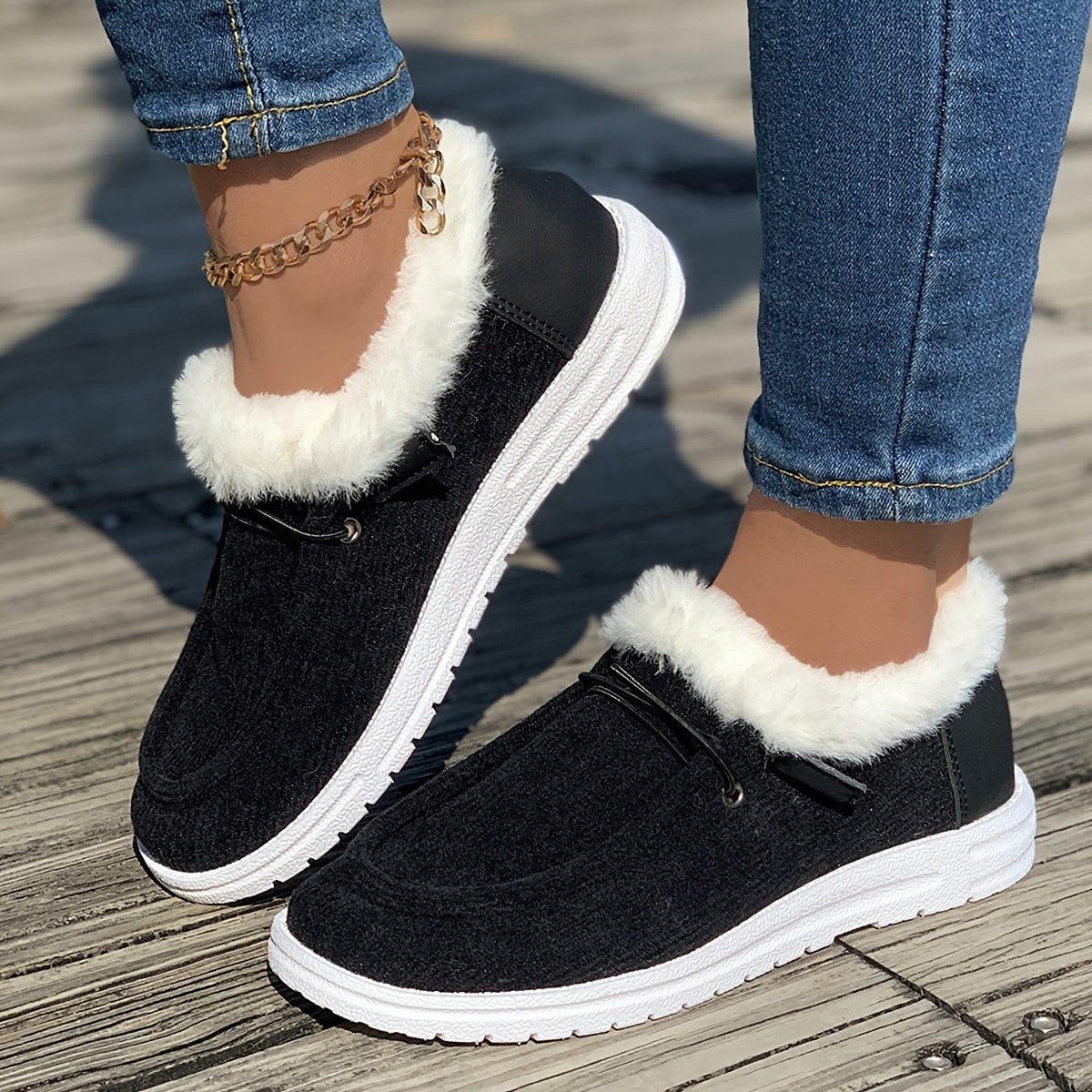 Plush Lined Thermal Snow Boots - Warm Winter Shoes