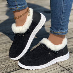 Plush Lined Thermal Snow Boots - Warm Winter Shoes