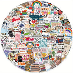 100pcs Fun Learning Stickers for Laptops and Bottles