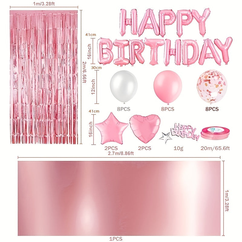 Colorful Birthday Party Decoration Kit