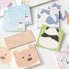 Cartoon Animal Student Message Book 100 Sheets