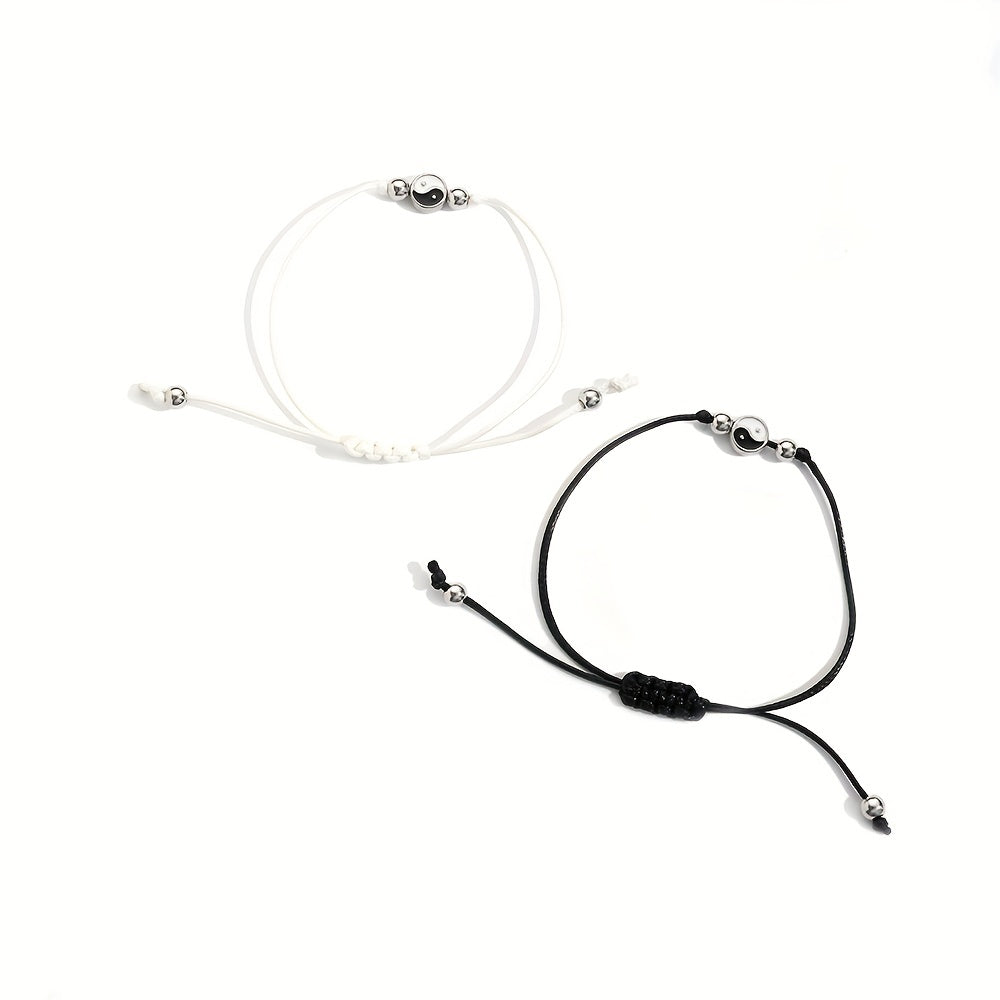 Boho Style String Anklet Set Vintage Ankle Bracelet for Women 2 Pcs