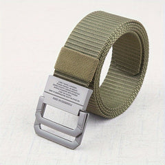Men's Canvas Belt Alloy Buckle Casual Outdoor Belt