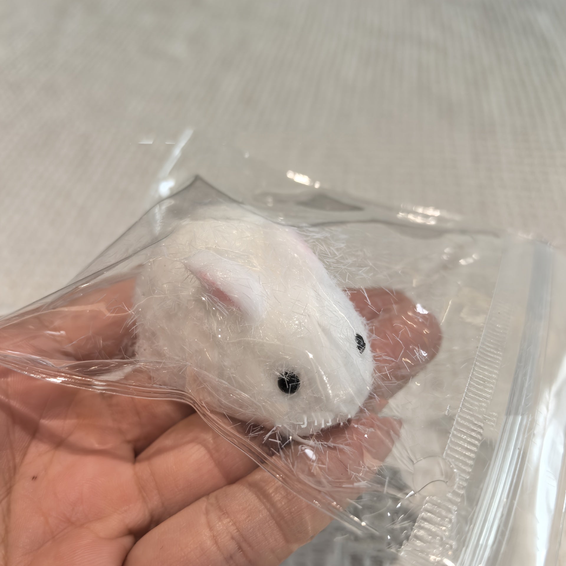 Mini Soft Rabbit Toy Simulation Rabbit Toy Desktop Ornament