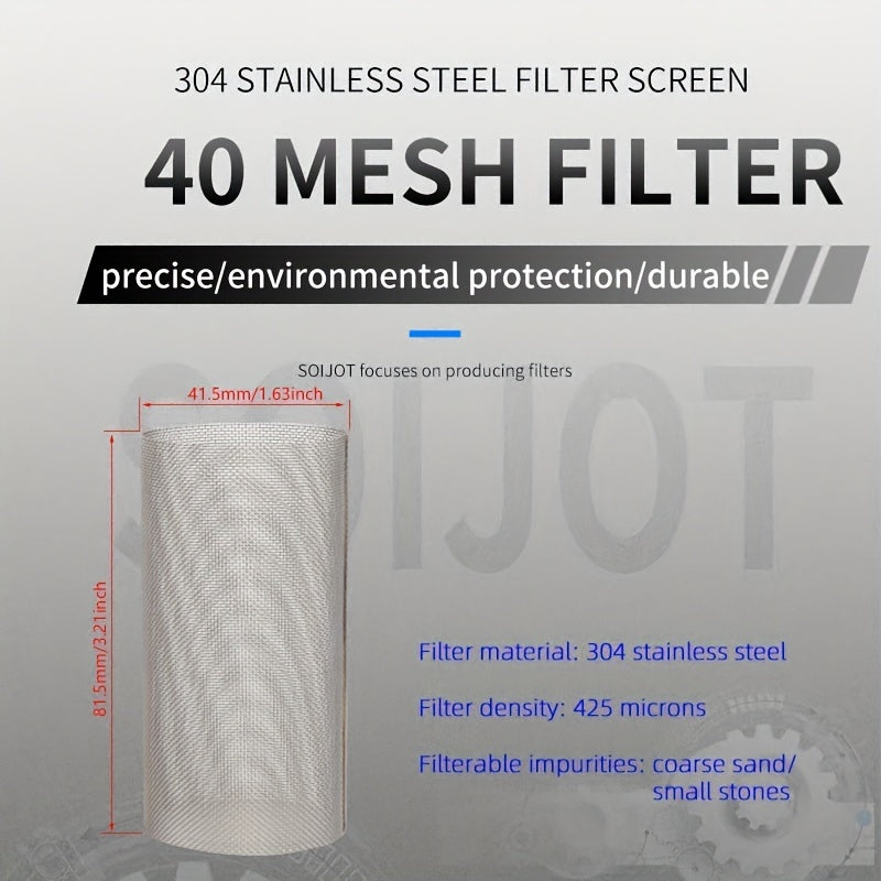 304 Stainless Steel Filter Screen 40 Mesh Water Pump Filter