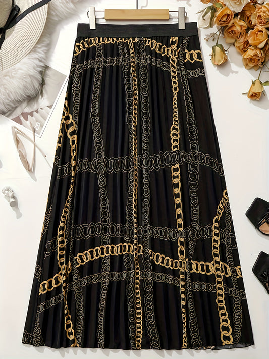  Women's Baroque Print Maxi Skirt