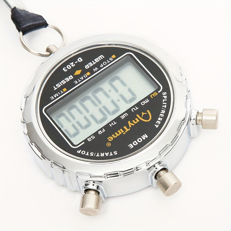 D 203 Metal Stopwatch Multifunctional Electronic Sports Referee Timer