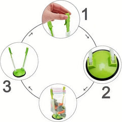 Adjustable Baggy Rack Stand Holder for Ziplock Bags & Freezer Storage Bags
