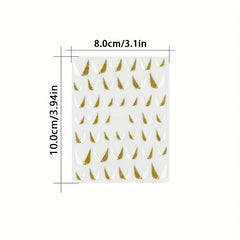 1pc French Nail Art Sticker 3D Self Adhesive Decals U Shape Nail Guides