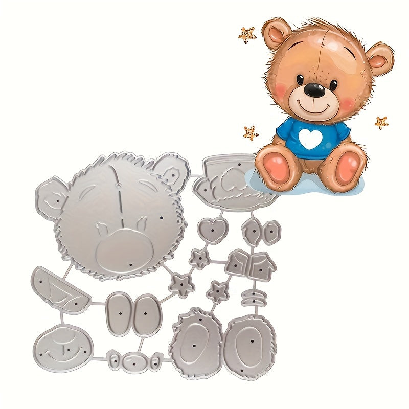 1pc Animals Bears Cutting Dies Stencils for Cards Making Scrapbooking