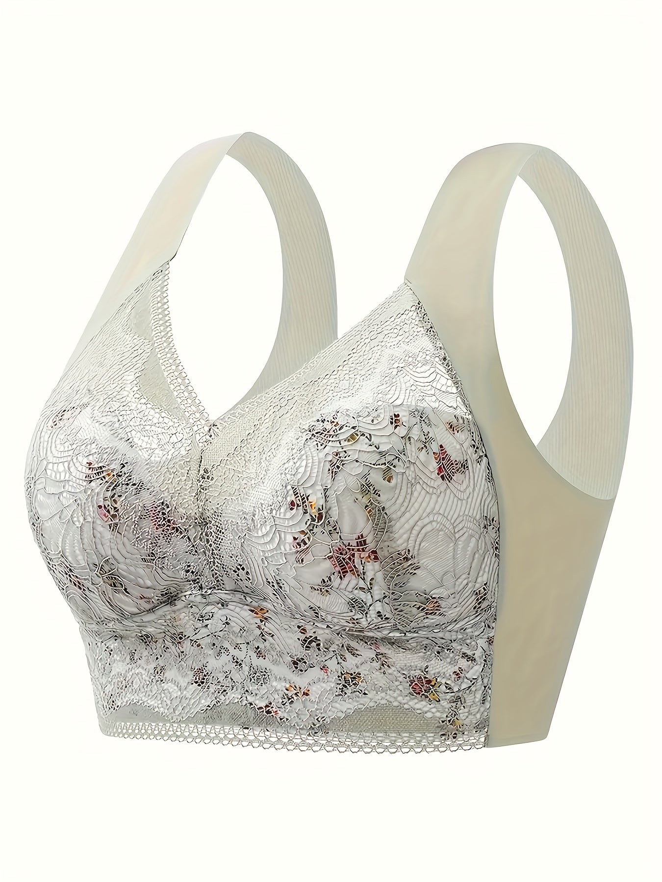 Wireless Lace Bra Luxury Full Coverage Lingerie