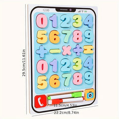 Kids' Wooden Number & Letter Puzzle 2pcs