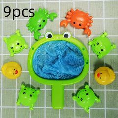 9pcs Kids Bath Animal Fishing Toy Set