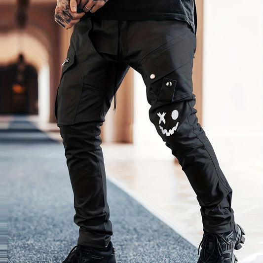 Men's Casual Cargo Pants with Large Pockets