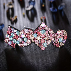 Geometric Rhinestone Hair Clip French Barrette Hair Decoration