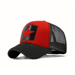 Men's Star Print Baseball Cap for Sun Protection