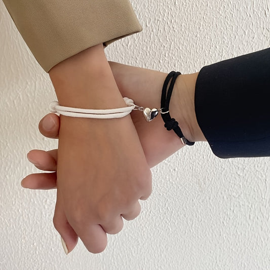 Magnetic Couple Bracelet Set, Love Couple Bracelet