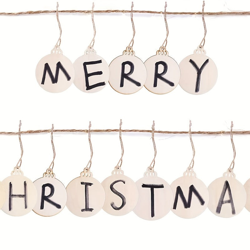 10pcs Wooden Slices 8.89cm DIY Christmas Decorations Craft Toys