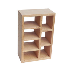 1:12 Dollhouse Bookcase 6 Shelves Figurine Cabinet Living Room Study