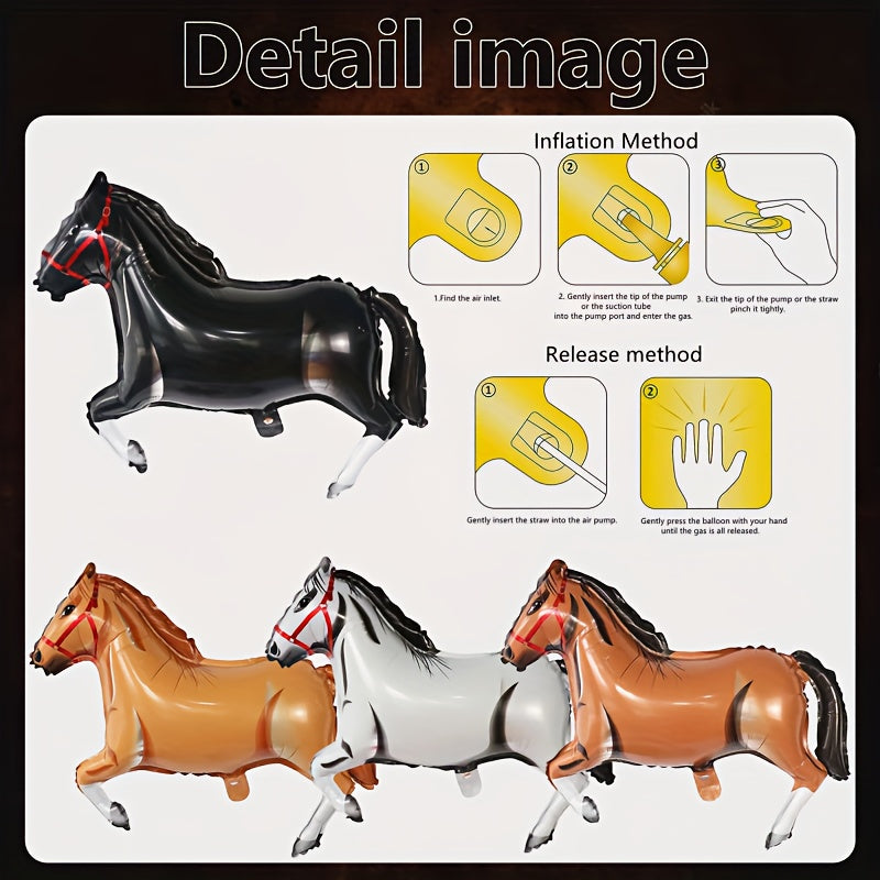 22pc Horse Balloon Arch Cowboy Party Decorations Set