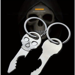 Skull Bottle Opener Metal Keychain Pendant Halloween Gift