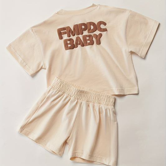 2pcs Baby Casual T-shirt & Shorts Set for Summer