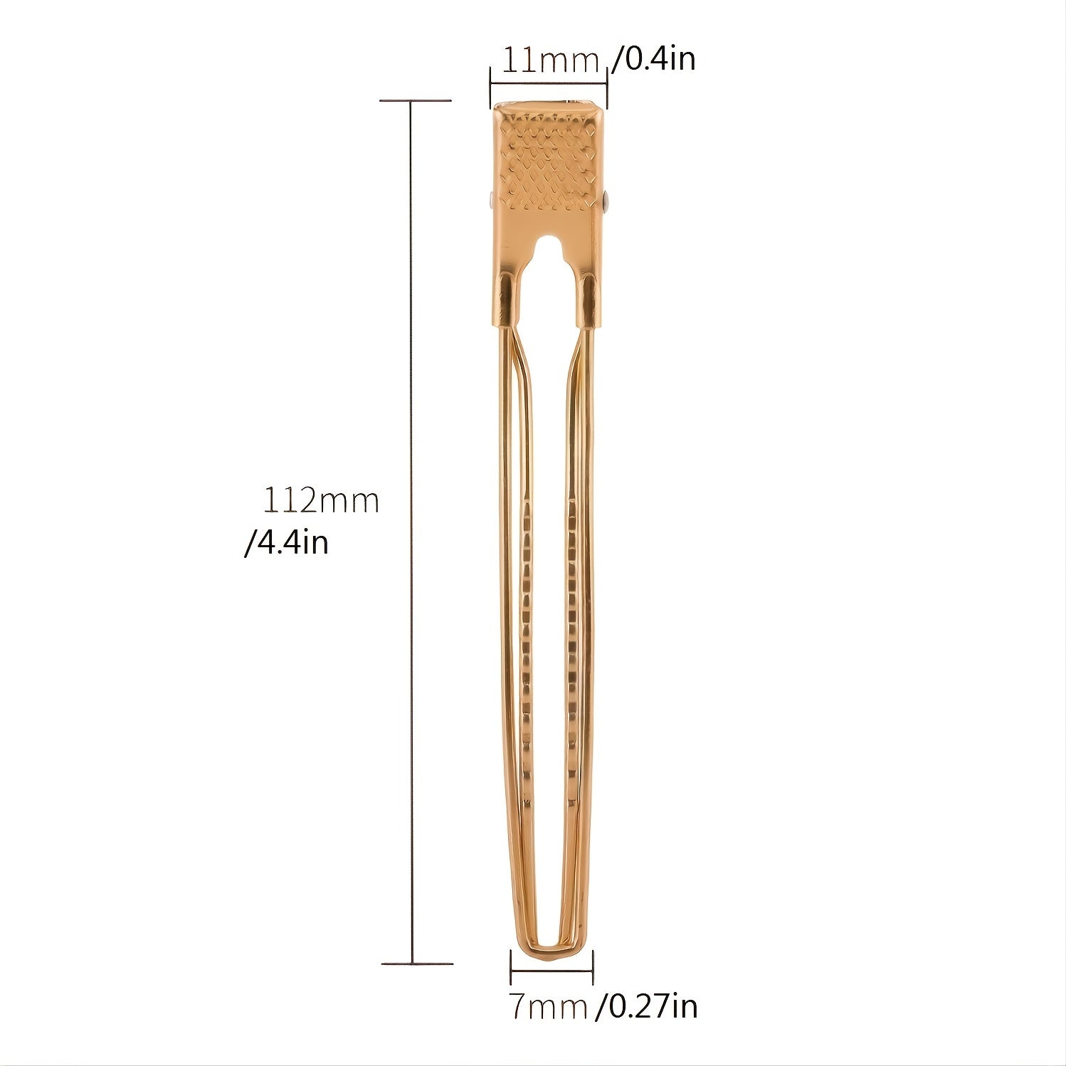 Golden Duck Billed Clip Hair Accessories