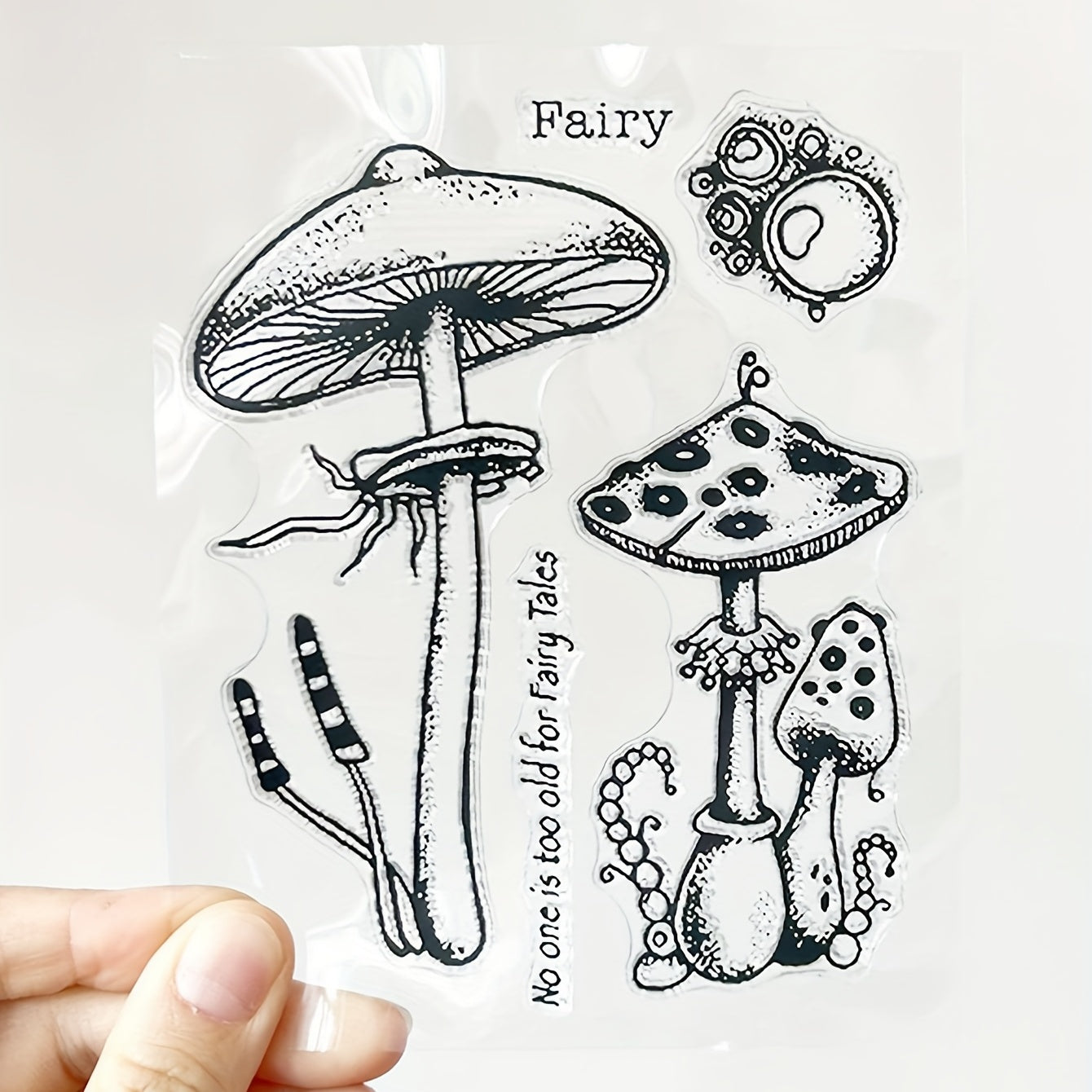 1pc Mushroom Stamp Painting DIY Scrapbooking Decoration Silicone Stamp