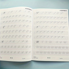 Handwriting Practice Workbook for Adults, Calligraphy Typography Skills