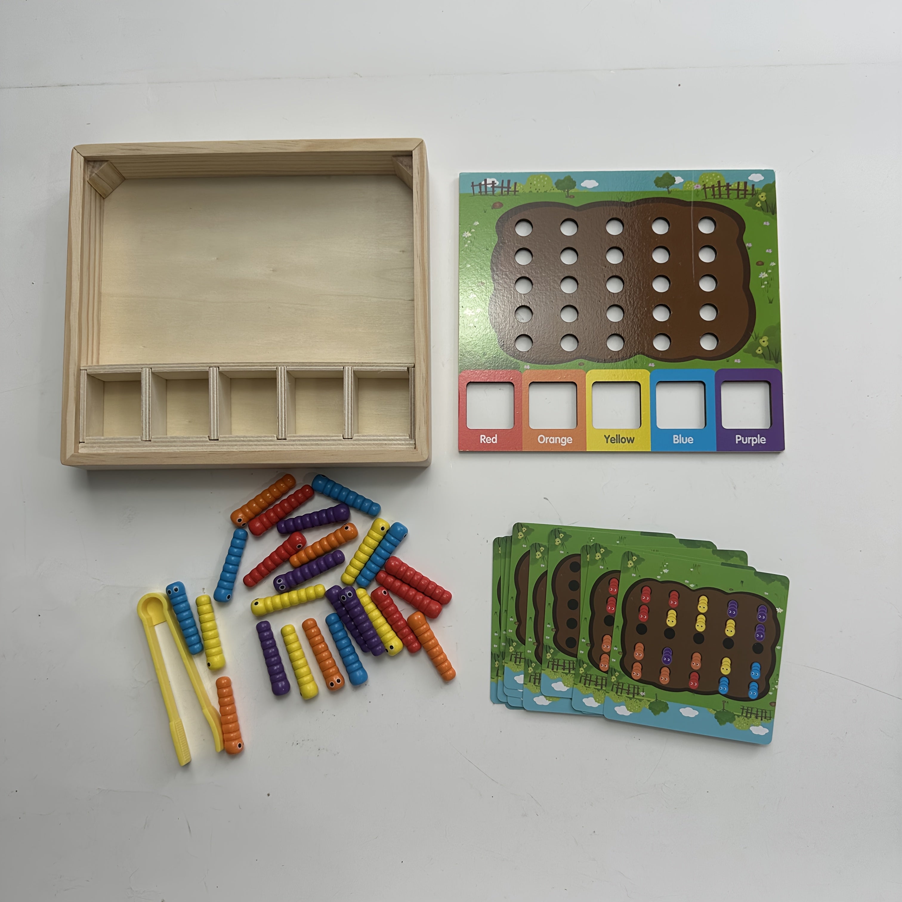 Kids' Sorting Catching Insects Game Wooden Toy