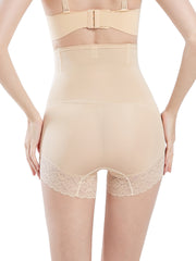 Lace Trim Shaping Panties High Waist Tummy Control Compression Panties