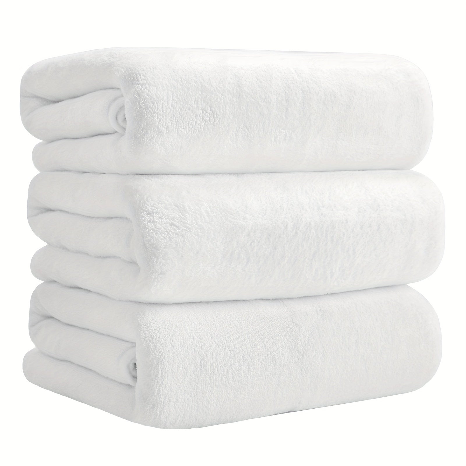 3pcs Quick Drying Microfiber Bath Towels - Absorbent & Multipurpose