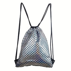 Colorful Print Drawstring Swim Gear Backpack Lightweight Waterproof Swimming Bag