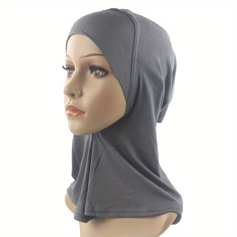 Soft Underscarf Cap Neck Cover Inner Cap Solid Hijab Hats Turban Cap
