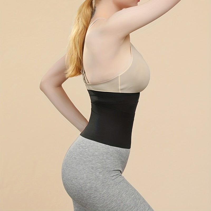Women's Elastic Waistband Yoga Sauna Belt Fitness Corset Waist Trimmer Sweatband
