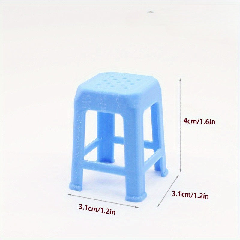 Assorted Color Plastic Chair Models Educational Toy