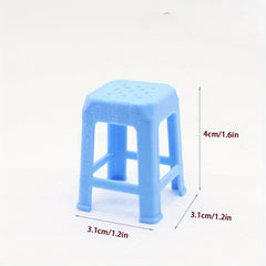 Assorted Color Plastic Chair Models Educational Toy
