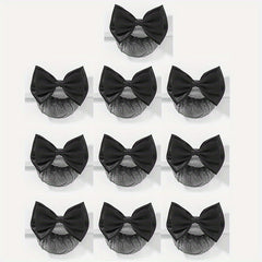 10pcs Bow Hair Satin Ribbon Hair Clips for Girls