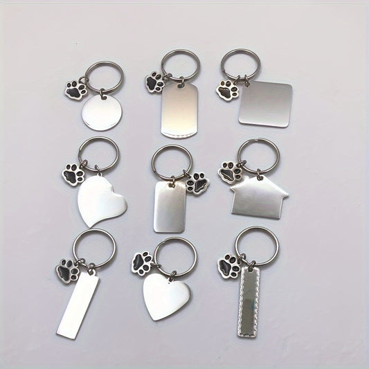 Dog Paw Keychain Pendant for Car Keys Backpacks Wallets