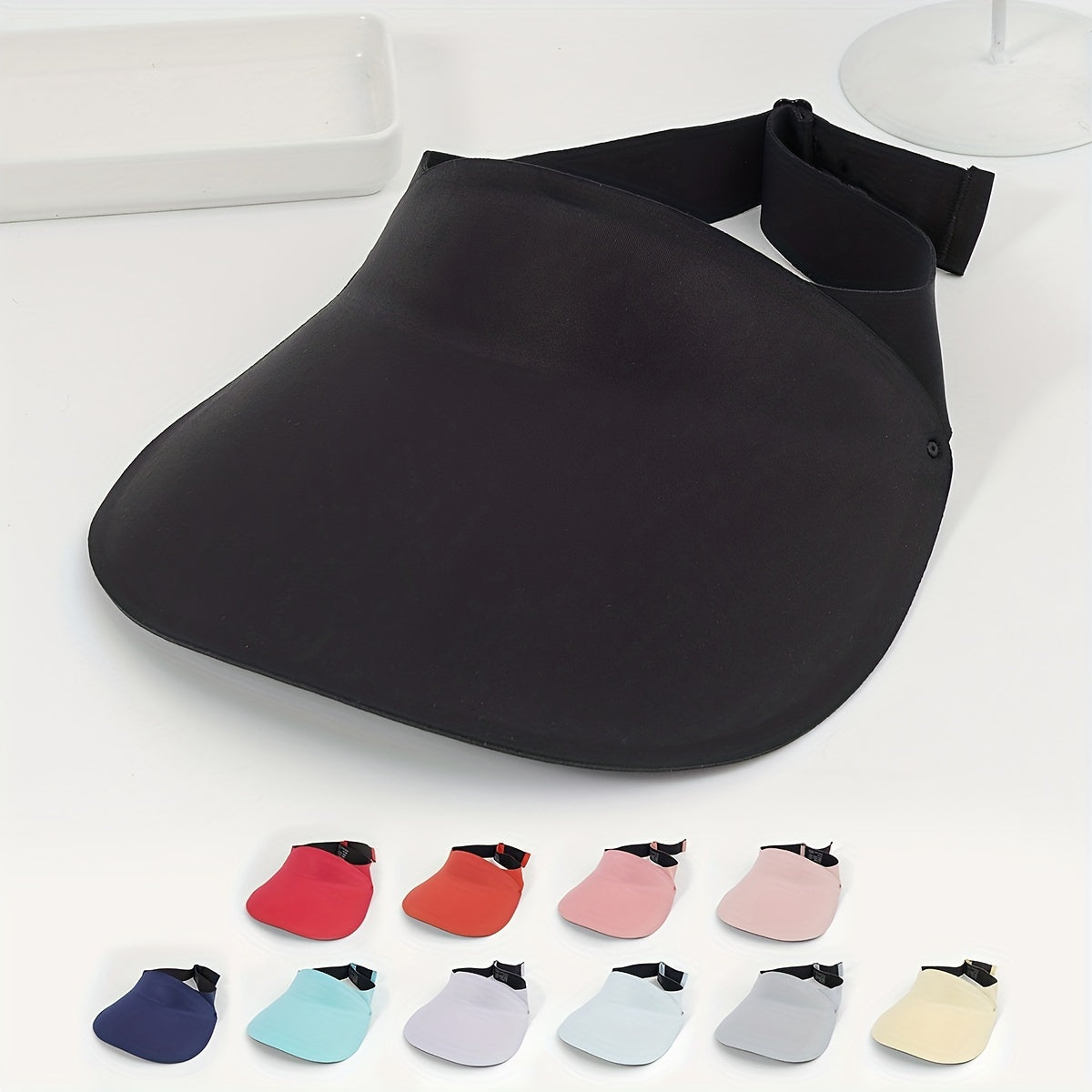 Candy One Piece Visor Plain Casual Sun Hats UV Protection Sports Hat