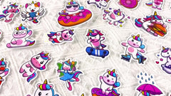 50pcs Unicorn Stickers Waterproof Vinyl Stickers Pack For Adults