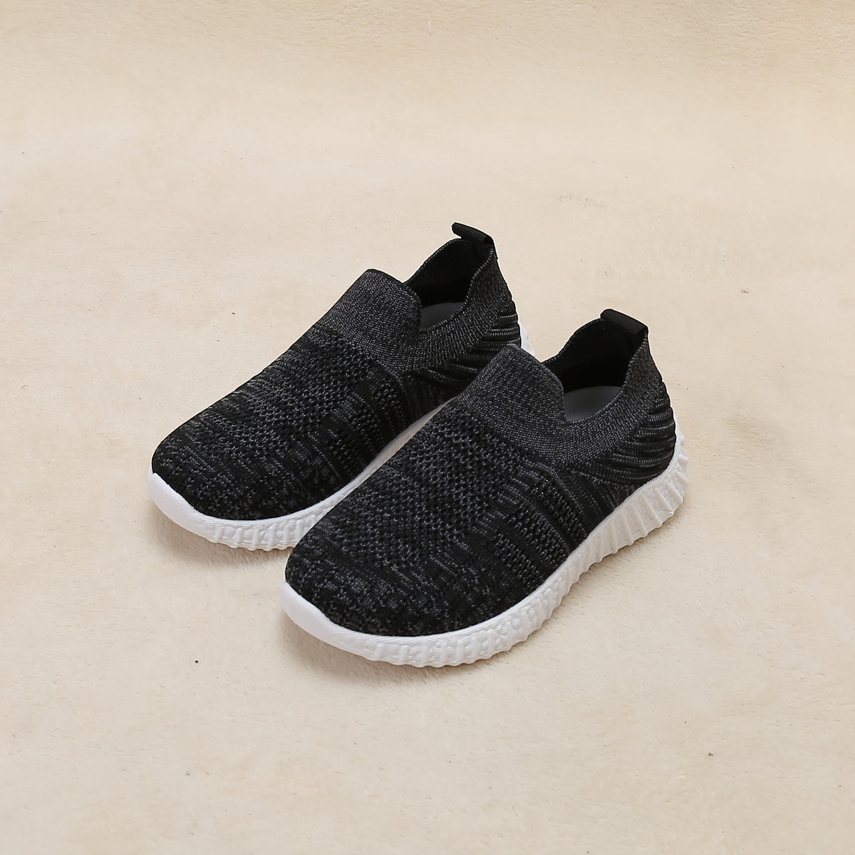 Boys Breathable Woven Shoes Lightweight Slip On Walking Shoes