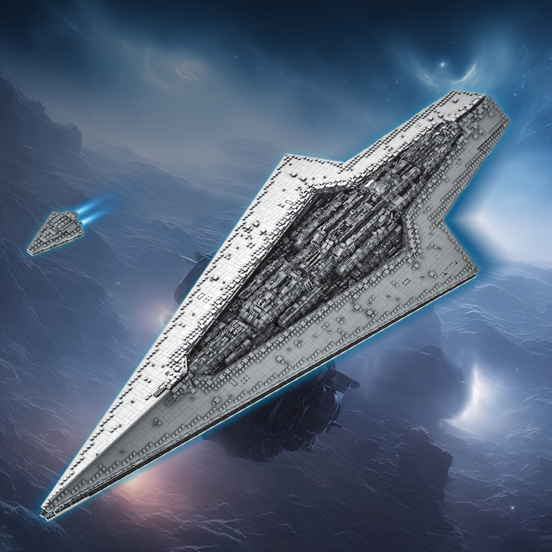 7550pcs Large Spaceship Puzzles Building Blocks Toy Model Gift