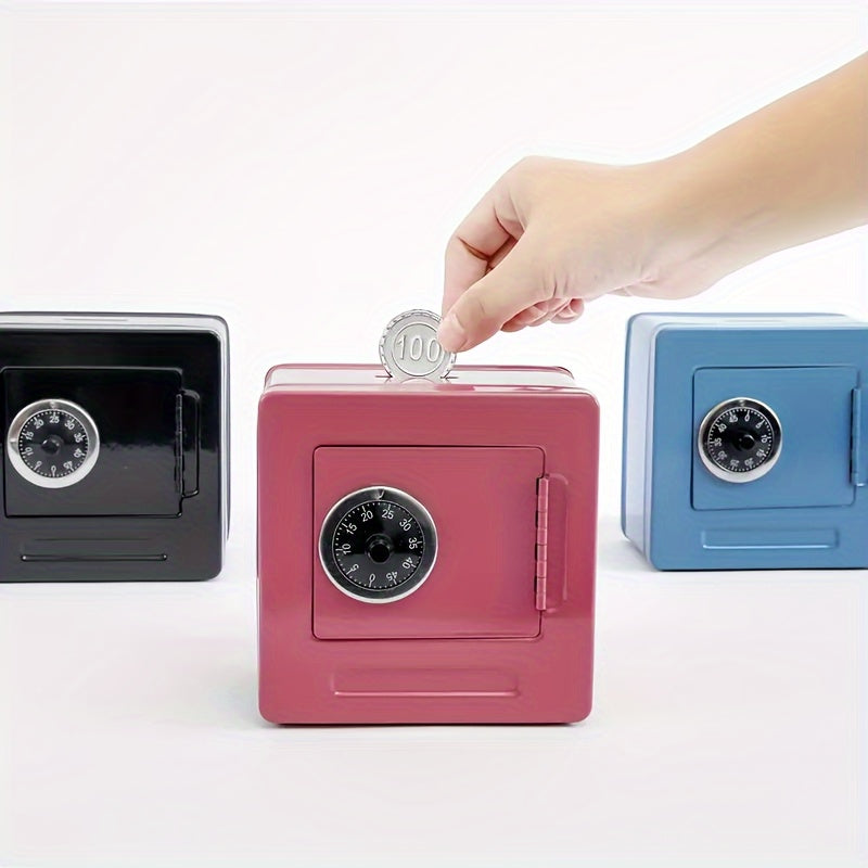 Metal Storage Box with Password Lock Savings Box Money Bank Coin Bank