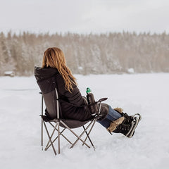 Portable Camping Chair Lightweight with Pocket & Bottle Holder