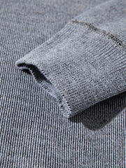 Men's Stretch Thermal Round Neck Sweater for Autumn Winter